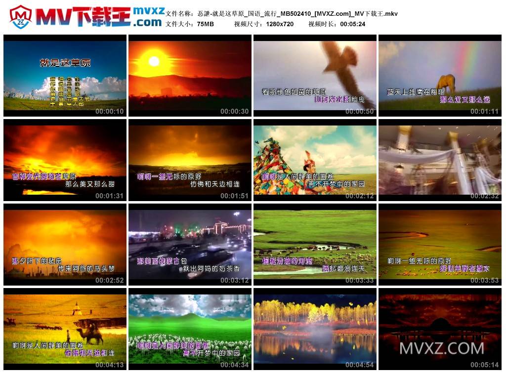 忢詍-就是这草原_国语_流行_MB502410